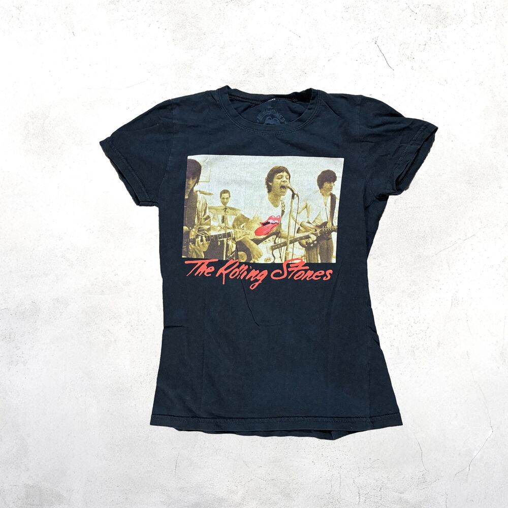 🎸 The Rolling Stones Shirt Black Graphic Band Tee Rock N Roll 50 Years 👅
